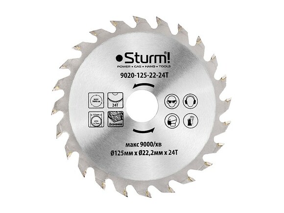 Диск пильный Sturm 9020-125-22-24T