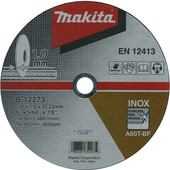 Тонкий отрезной диск Makita по нержавеющей стали 230х1.9 60Т плоский (B-12273)