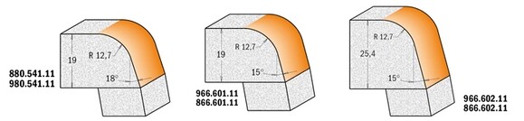 Фреза CMT A15 D50.8 l25.4 T19 R12.7 S-12 (966.601.11) изображение 3