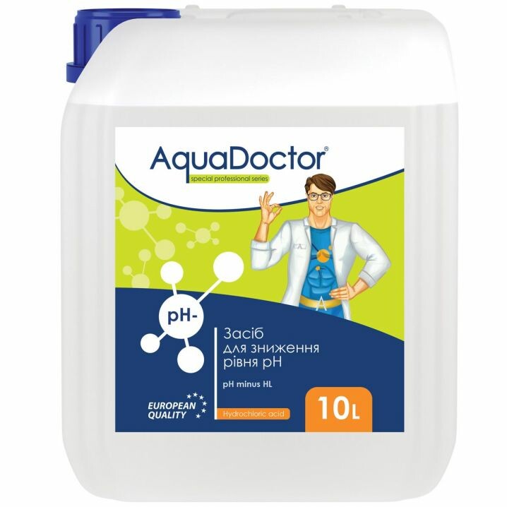 

AquaDoctor pH Minus HL рідкий (Соляна 14%) 10 л (25649)