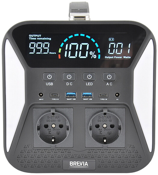 Зарядна станція Brevia 500W NCA (483.8 Вт·год/500 Вт) фото 2