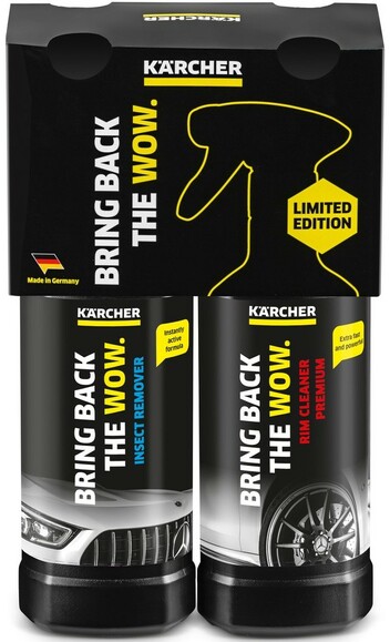 Автомобильный комплект Karcher для чистки колесных дисков Premium RM 667 и средство для удаления следов насекомых RM 618 (6.296-167.0)