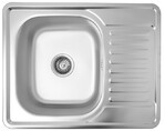 Кухонна мийка Kroner KRP Satin-6350, 0.8 мм (CV022779)