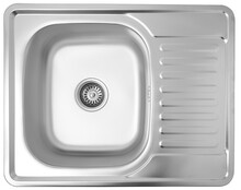 Кухонна мийка Kroner KRP Satin-6350, 0.8 мм (CV022779)