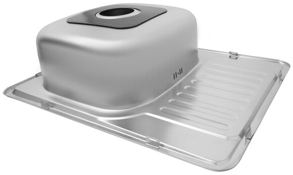 Кухонна мийка Kroner KRP Satin-6350, 0.8 мм (CV022779) фото 3