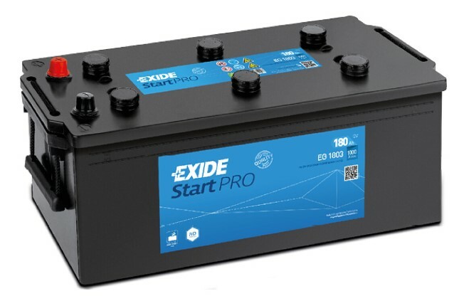 

Акумулятор EXIDE EG1803 StartPRO, 180Ah/1000A