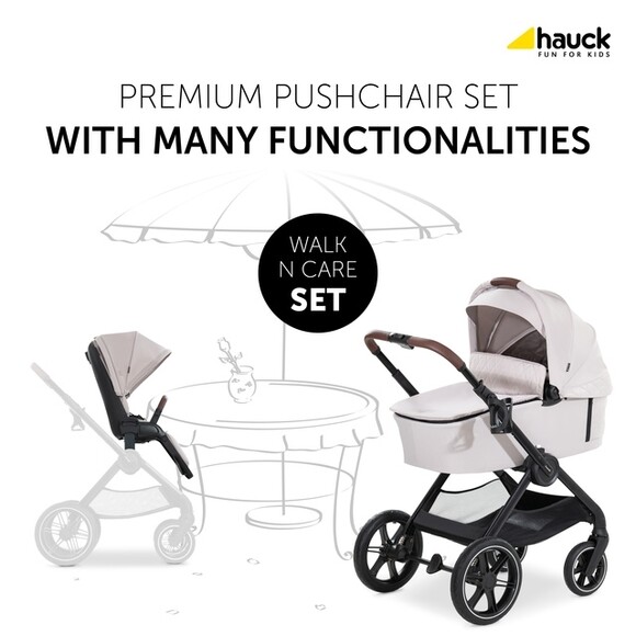 Детская коляска 2 в 1 Hauck Walk N Care (beige) (16546-1) изображение 3