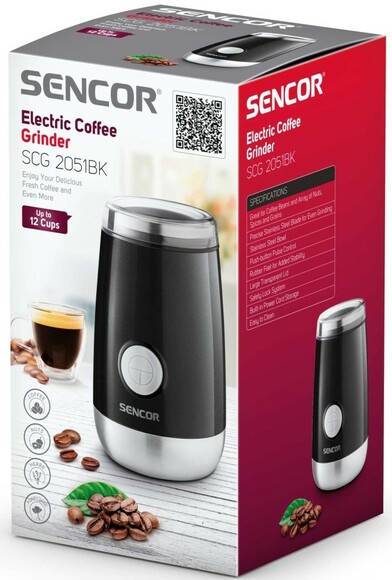 Кофемолка Sencor SCG 2051BK изображение 5