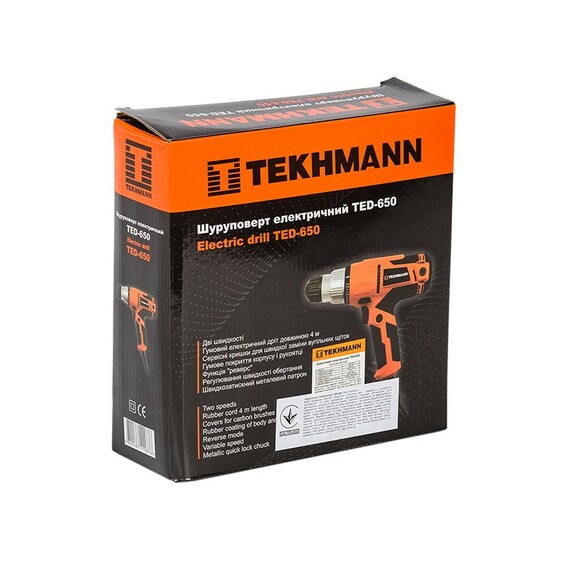 Электрический шуруповерт Tekhmann TED-650 (844128) изображение 6