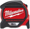 Рулетка с магнитом Milwaukee Premium Milwaukee 8 м, (4932464177)