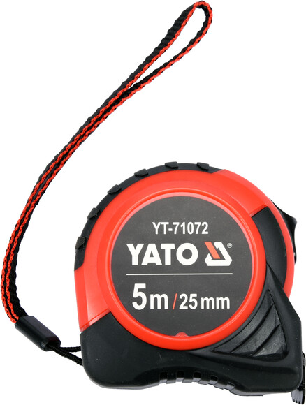 Рулетка Yato (YT-71072) 5 м x 25 мм, стальной лентой, нейлоновым покрытием изображение 2