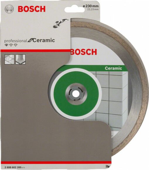 Алмазный диск Bosch Standard for Ceramic 230-22,23 мм (2608602205) изображение 2
