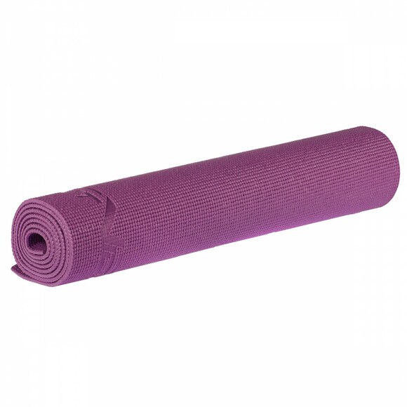 Килимок для йоги та фітнесу SportVida Violet PVC 6 мм (SV-HK0052) фото 5