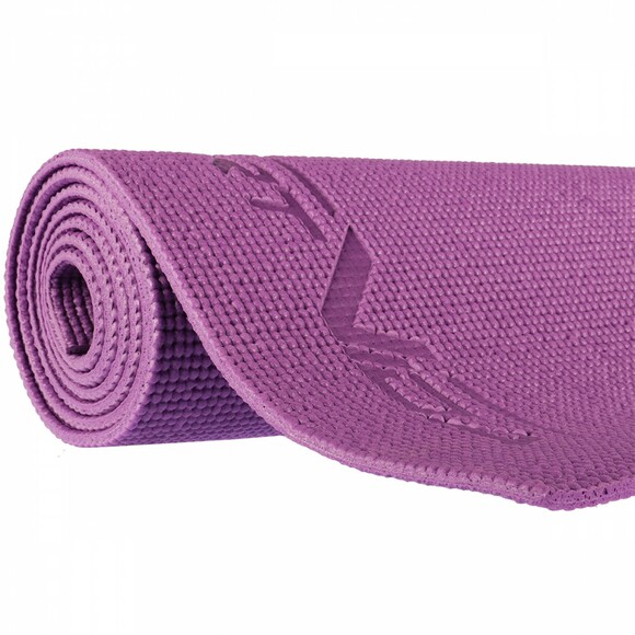 Килимок для йоги та фітнесу SportVida Violet PVC 6 мм (SV-HK0052) фото 6