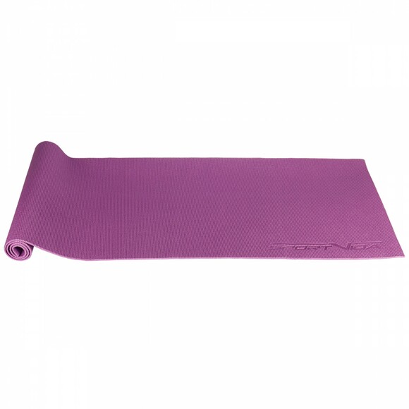 Килимок для йоги та фітнесу SportVida Violet PVC 6 мм (SV-HK0052) фото 3
