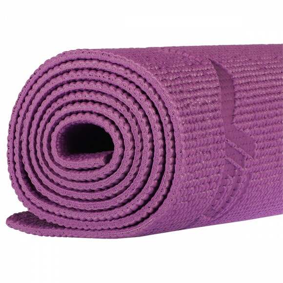 Килимок для йоги та фітнесу SportVida Violet PVC 6 мм (SV-HK0052) фото 7