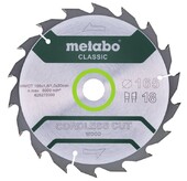 Диск пильний Metabo ClassicHW/CT 165x20 18 WZ 20 гр (628272000)