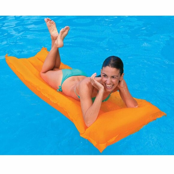 Пляжный надувной матрас для плавания Intex Оранжевый Neon Frost Air Mats 183х76см (59717-2) изображение 2