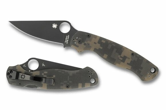 Нож Spyderco Para-Military 2 Black Blade (camo) (87.01.56) изображение 2