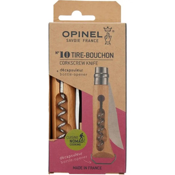 Нож Opinel 10 VRI Corkscrew+Bottle Opener (204.66.82) изображение 6