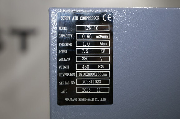 Винтовой компрессор Mast LZN-10 COMBO inverter изображение 12