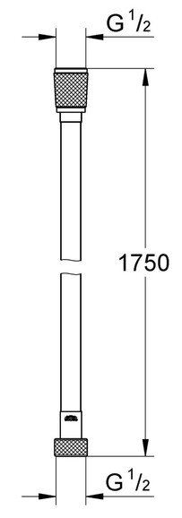 Душевой шланг Grohe Silverflex, 1750 мм (28388GL1) изображение 2
