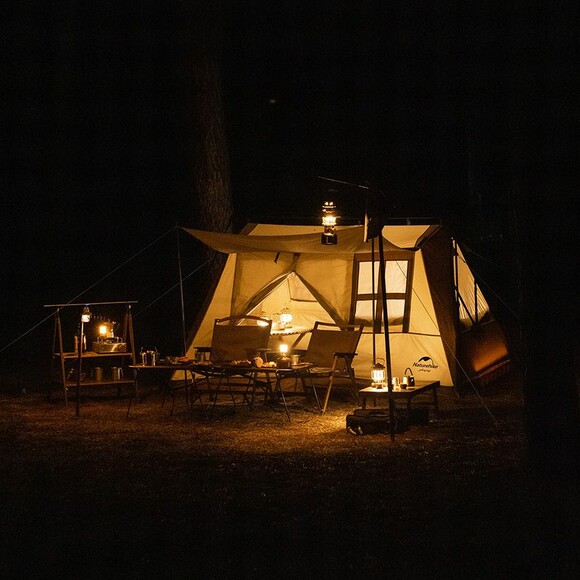 Двухместная палатка с навесом Naturehike CNH22ZP029 (светло-коричневый) (6975641887829) изображение 4