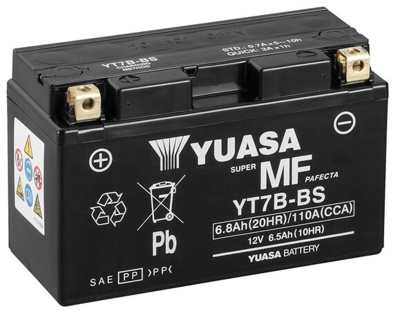 Мото аккумулятор Yuasa (YT7B-BS)