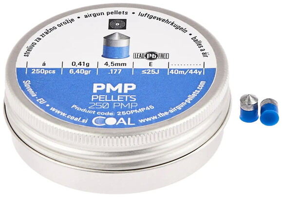Пули пневматические Coal PMP, калибр 4.5 мм, 250 шт (3984.00.90)