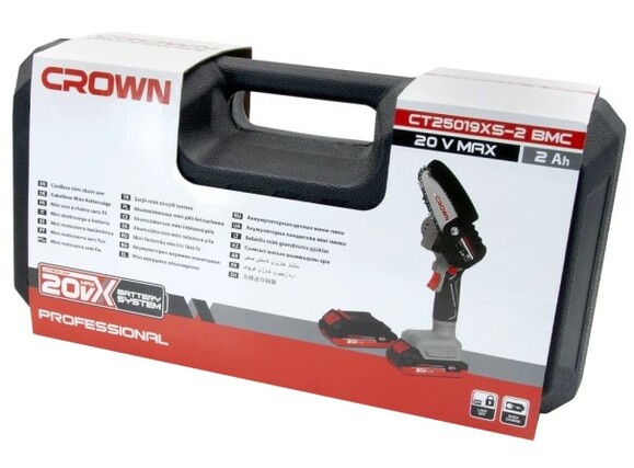 Аккумуляторная минипила цепная CROWN CT25019XS-2 BMC  изображение 7