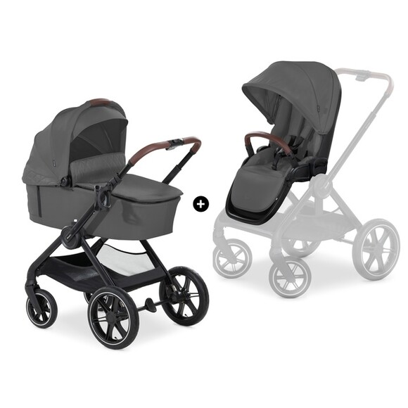 Дитяча коляска 2 в 1 Hauck Walk N Care Air (dark grey) (16548-5) фото 2