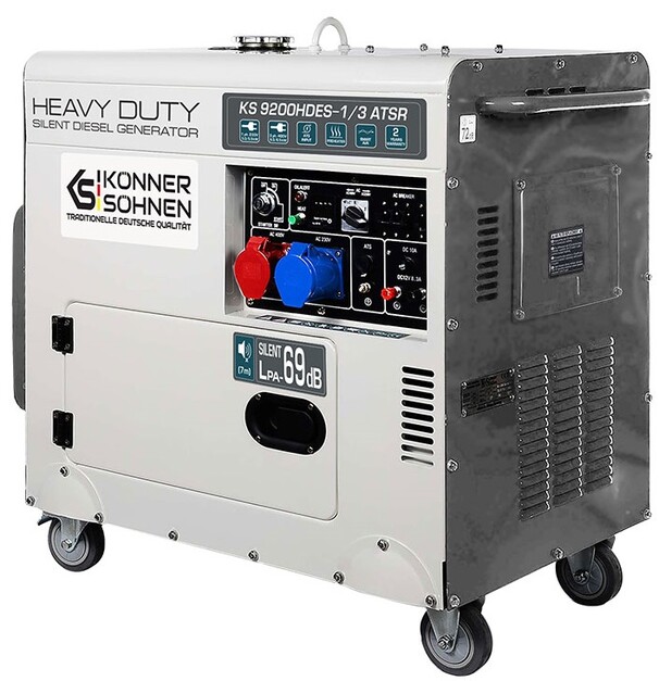 Дизельный генератор Konner&Sohnen KS 9200HDES-1/3 ATSR (EURO V): Купить в  официального дилера Konner&Sohnen в Украине, цена, отзывы, скидки в  интернет-магазине