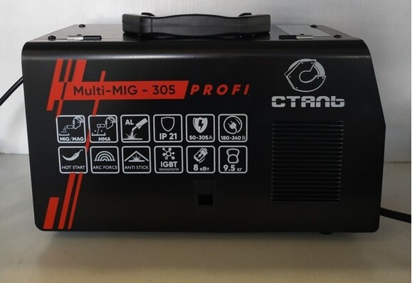Зварювальний інверторній напівавтомат Сталь MULTI-MIG-305 PROFI фото 2