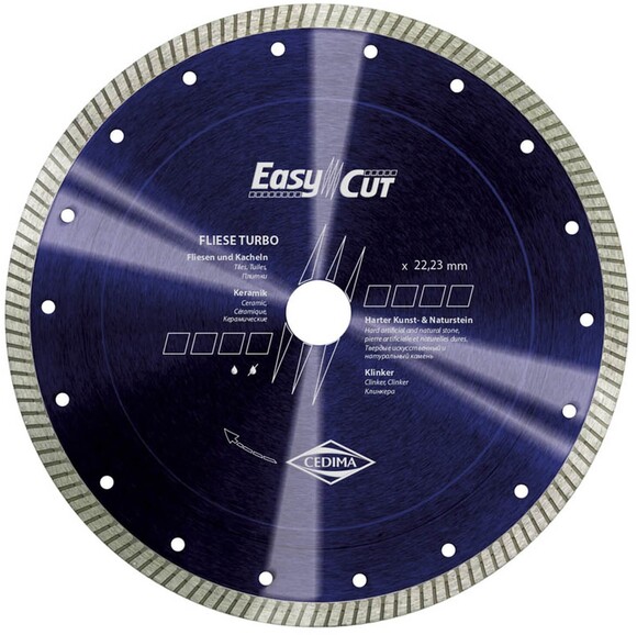Диск алмазный CEDIMA Fliese turbo NATURSTEIN 125х22,2х10 мм Easy-Cut (50006963)