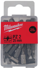 Биты для шуруповерта Milwaukee PZ2, 25 мм (4932399590)