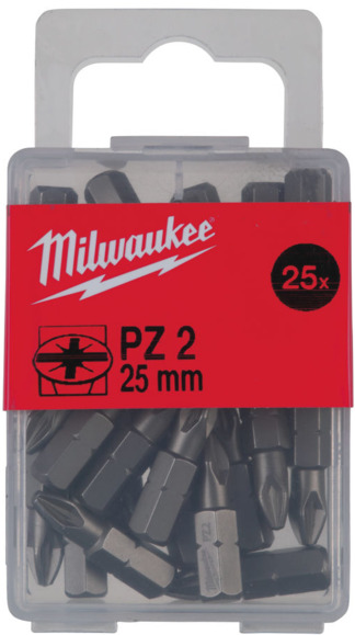 Біти для шурупокрута Milwaukee PZ2, 25 мм (4932399590)