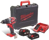 Аккумуляторная ударная дрель-шуруповерт Milwaukee M18 CBLPD-422C (4933472116)