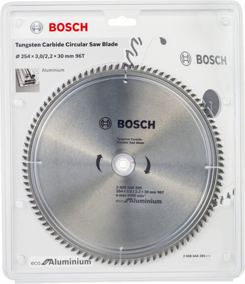 Пильний диск Bosch ECO ALU / Multi 254x30 96 зуб. (2608644395) фото 2