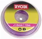 Леска для триммера Ryobi RAC101 1.6 мм 15 м фиолетовая (5132002638)