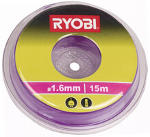 Леска для триммера Ryobi RAC101 1.6 мм 15 м фиолетовая (5132002638)