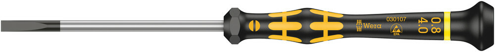 Отвертка шлицевая Wera Kraftform Micro ESD 1578 A, 0,50x3,0x80 мм (05030105001)