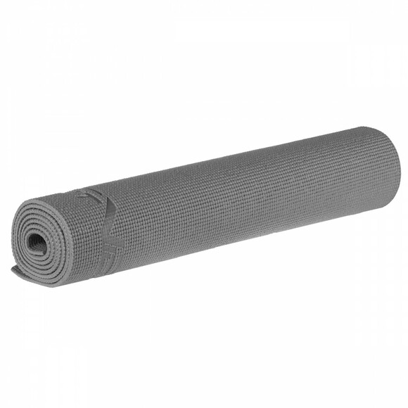 Коврик для йоги и фитнеса SportVida Grey PVC 6 мм (SV-HK0054) изображение 5