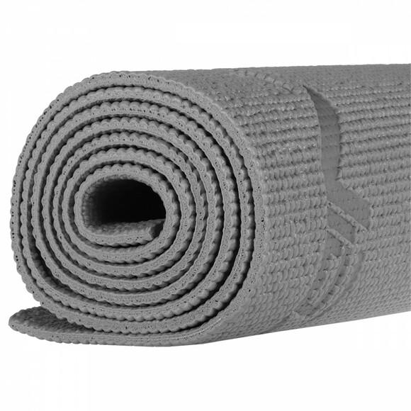 Коврик для йоги и фитнеса SportVida Grey PVC 6 мм (SV-HK0054) изображение 7