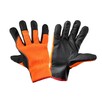 Перчатки защитные Lahti Pro утепленные (полиуретан, эластан, полиэстер) черно-оранжевые 10 (L250910K)