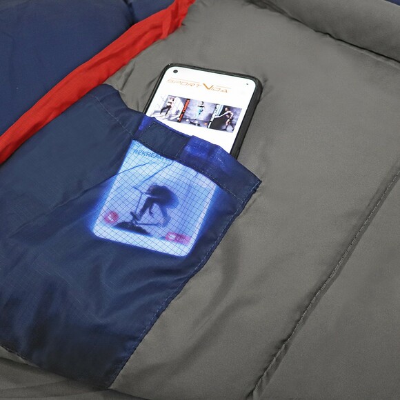 Спальный мешок SportVida Blue/Grey R (SV-CC0066) изображение 9