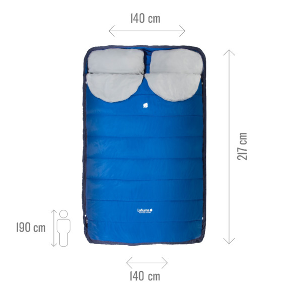 Спальный мешок LAFUMA NUNAV?T DOUBLE AZUR BLUE (50643) изображение 4