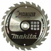 Пильный диск Makita Specialized по дереву для погружных пил 185x15.88 мм 24T (B-09313)