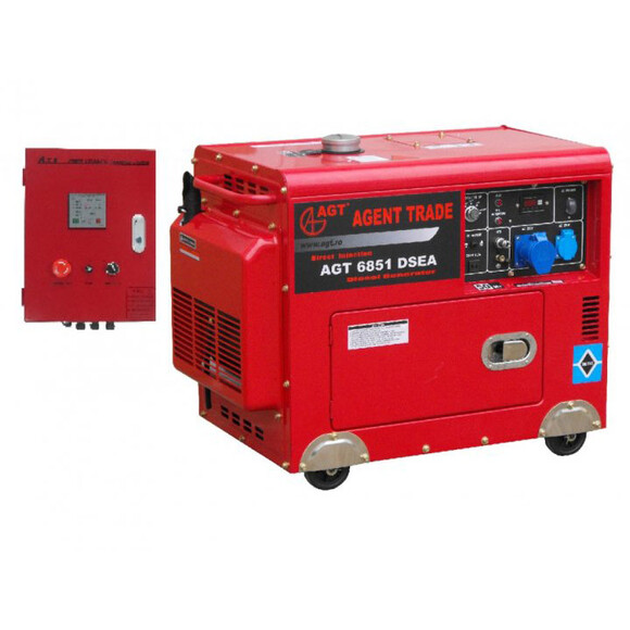Дизельний генератор AGT 6851DSEA + блок автоматики ATS6851S + HGM420N фото 3