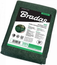 Сітка для затінення BRADAS, захисна, 55%, 1/5x10 м (AS-CO6015010GR/P)