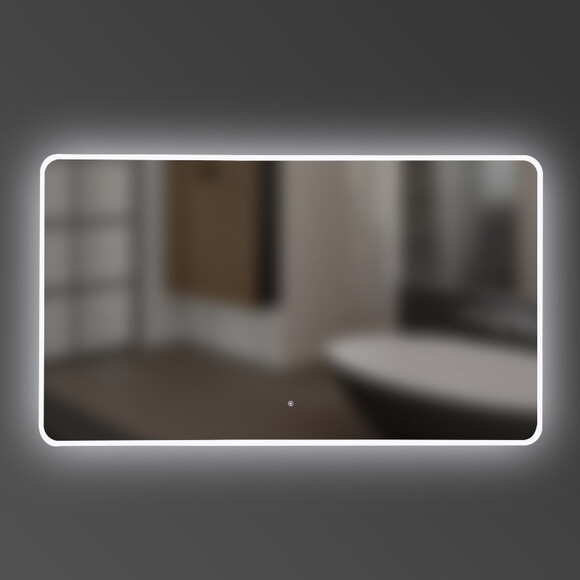 Зеркало DEVIT Acqua 120х70 см, закругленное, с тачсенсором и LED подсветкой (5251200) изображение 2